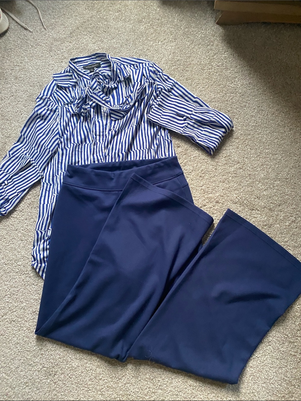 Navy Women's Wide-Leg Pants